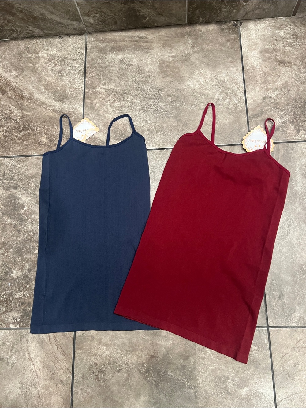 Women’s Cami Tank Top Duo - Navy & Burgundy